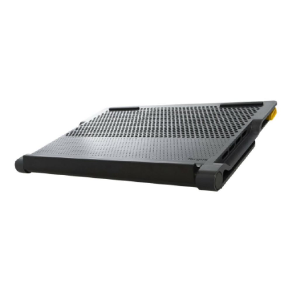 Targus Stand , Chill Mat with 4 USB-A Port Hub - for up to 16-inch Laptops , Black/Grey