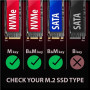 AXAGON USB-C 10Gbps - M.2 NVMe and SATA SSD GAME M.2 box , EEM2-GAM