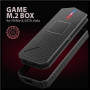 AXAGON USB-C 10Gbps - M.2 NVMe and SATA SSD GAME M.2 box , EEM2-GAM
