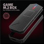 AXAGON USB-C 10Gbps - M.2 NVMe and SATA SSD GAME M.2 box , EEM2-GAM