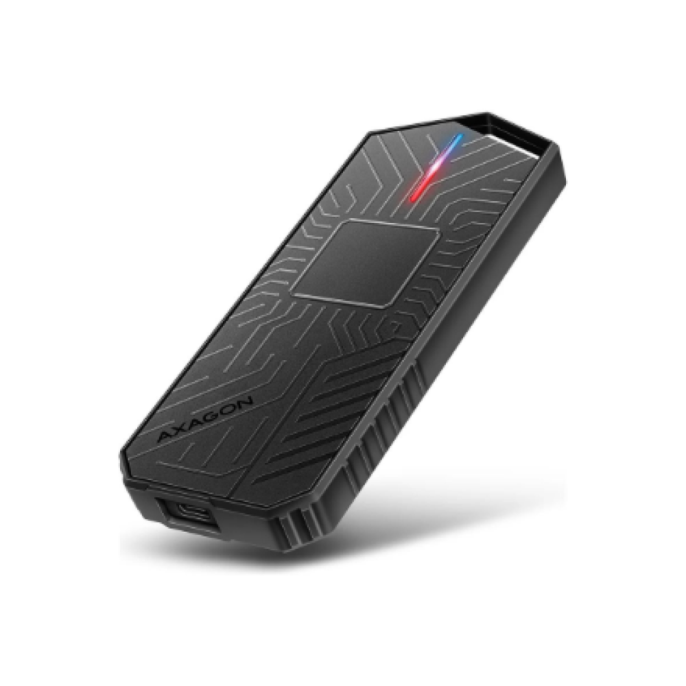 AXAGON USB-C 10Gbps - M.2 NVMe and SATA SSD GAME M.2 box , EEM2-GAM