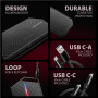 AXAGON USB-C 10Gbps - M.2 NVMe and SATA SSD GAME M.2 box , EEM2-GAM
