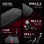 AXAGON USB-C 10Gbps - M.2 NVMe and SATA SSD GAME M.2 box , EEM2-GAM