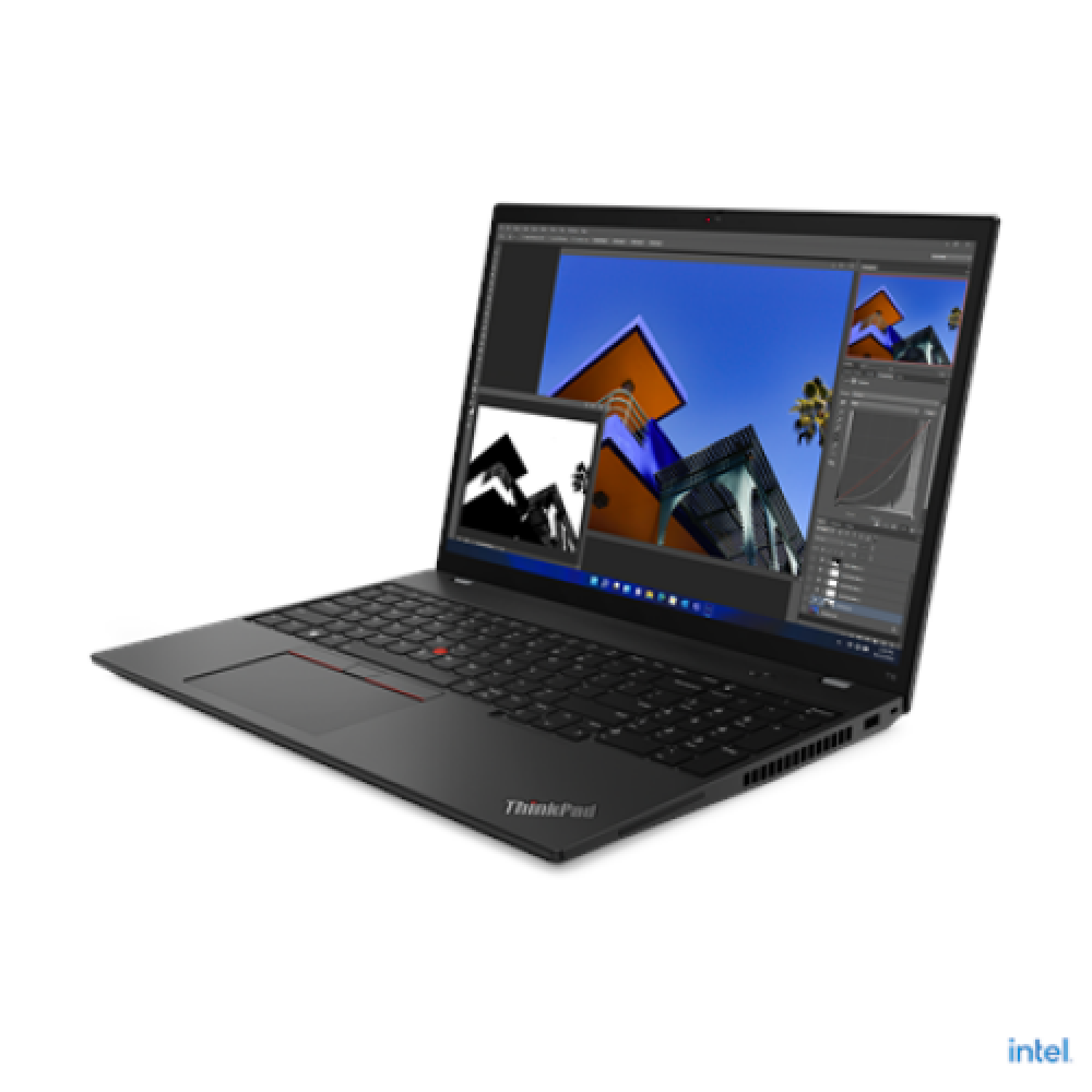 Lenovo ThinkPad T16 (Gen 1) Black, 16 , IPS, WUXGA, 1920x1200, Anti-glare, Intel Core i5, i5-1235U, 16 GB, Soldered DDR4-3200, SSD 256 GB, Intel Iris Xe Graphics, No Optical drive, Windows 11 Pro, 802.11ax, Bluetooth version 5.2, LTE Upgradable, Keyboard 