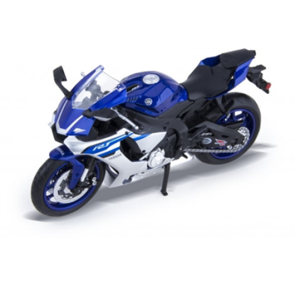 MSZ Motorcycle Yamaha 1:12 YZF-R1 This model is a 1:12 scale motorcycle; Height 10 cm, Width 6.3 cm, Depth 17.3 cm
