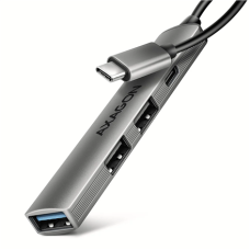 AXAGON ALU STRIP USB-C 4 port hub , HUE-STC