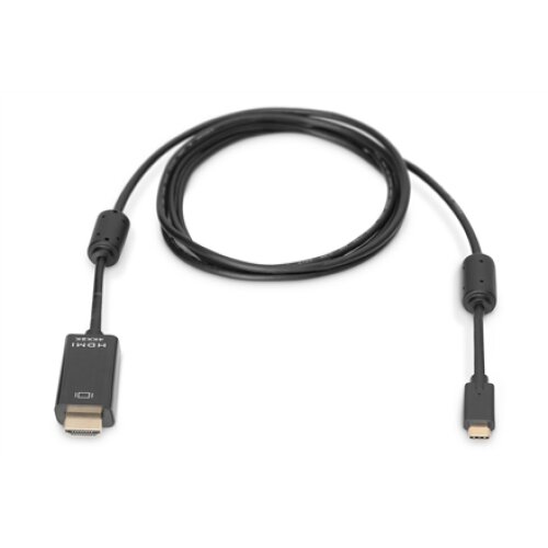 Digitus USB Type-C adapter cable, Type-C to HDMI A M/M, 2.0m, 4K/60Hz, 18GB, bl, gold , Digitus , USB Type-C adapter cable , AK-300330-020-S , USB-C to HDMI
