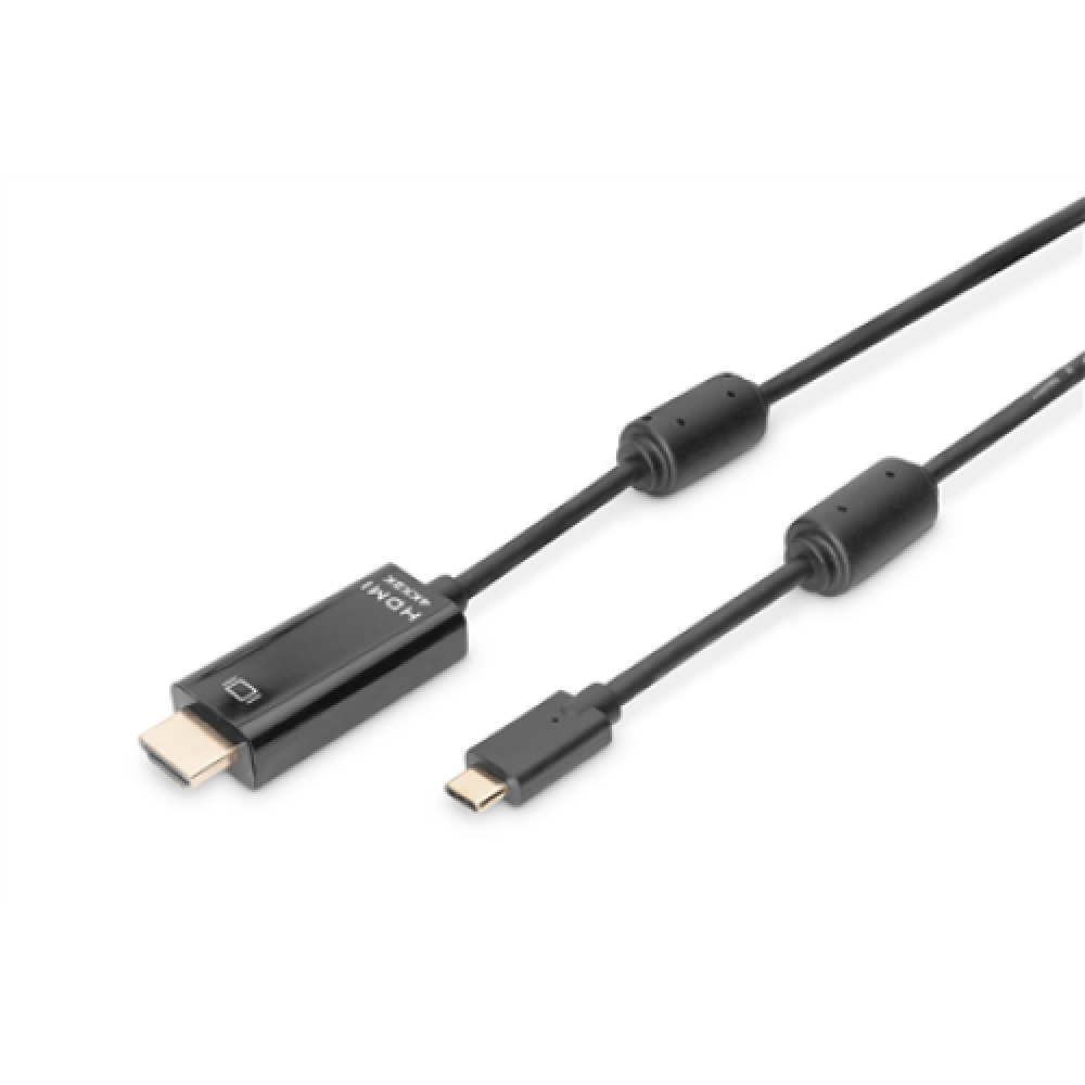 Digitus USB Type-C adapter cable, Type-C to HDMI A M/M, 2.0m, 4K/60Hz, 18GB, bl, gold , Digitus , USB Type-C adapter cable , AK-300330-020-S , USB-C to HDMI USB Type-C