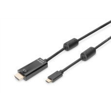 Digitus USB Type-C adapter cable, Type-C to HDMI A M/M, 2.0m, 4K/60Hz, 18GB, bl, gold , Digitus , USB Type-C adapter cable , AK-300330-020-S , USB-C to HDMI