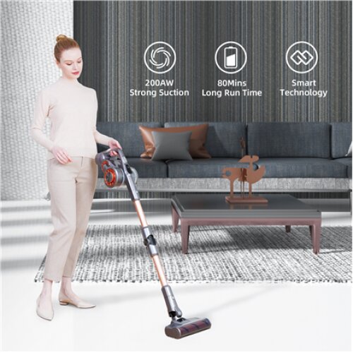 Jimmy , Vacuum Cleaner , H9 Pro , Cordless operating , 600 W , 28.8 V , Operating time (max) 80 min , Silver/Cooper , Warranty 24 month(s)
