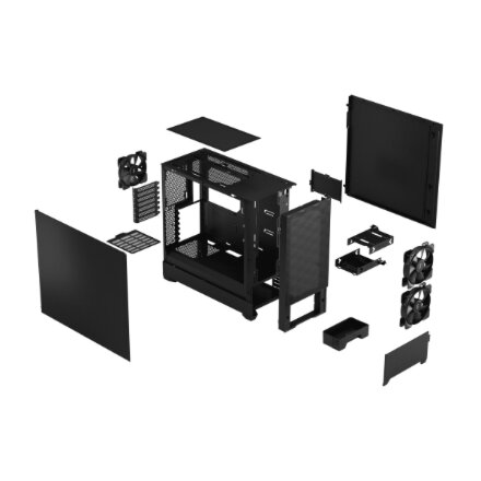Fractal Design , Pop Air , Side window , ATX, mATX, Mini ITX , ATX , Black Solid