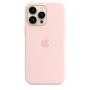 Apple 14 Pro Max Silicone Case with MagSafe Chalk Pink