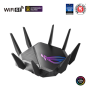 Wi-Fi 6 Tri-Band Gigabit Gaming Router , ROG GT-AXE11000 Rapture , 802.11ax , 1148+4804+4804 Mbit/s , 10/100/1000/2500 Mbit/s , Ethernet LAN (RJ-45) ports 5 , Mesh Support Yes , MU-MiMO Yes , No mobile broadband , Antenna type External , 2xUSB 3.2