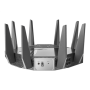 Wi-Fi 6 Tri-Band Gigabit Gaming Router , ROG GT-AXE11000 Rapture , 802.11ax , 1148+4804+4804 Mbit/s , 10/100/1000/2500 Mbit/s , Ethernet LAN (RJ-45) ports 5 , Mesh Support Yes , MU-MiMO Yes , No mobile broadband , Antenna type External , 2xUSB 3.2