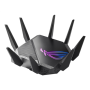 Wi-Fi 6 Tri-Band Gigabit Gaming Router , ROG GT-AXE11000 Rapture , 802.11ax , 1148+4804+4804 Mbit/s , 10/100/1000/2500 Mbit/s , Ethernet LAN (RJ-45) ports 5 , Mesh Support Yes , MU-MiMO Yes , No mobile broadband , Antenna type External , 2xUSB 3.2 , month