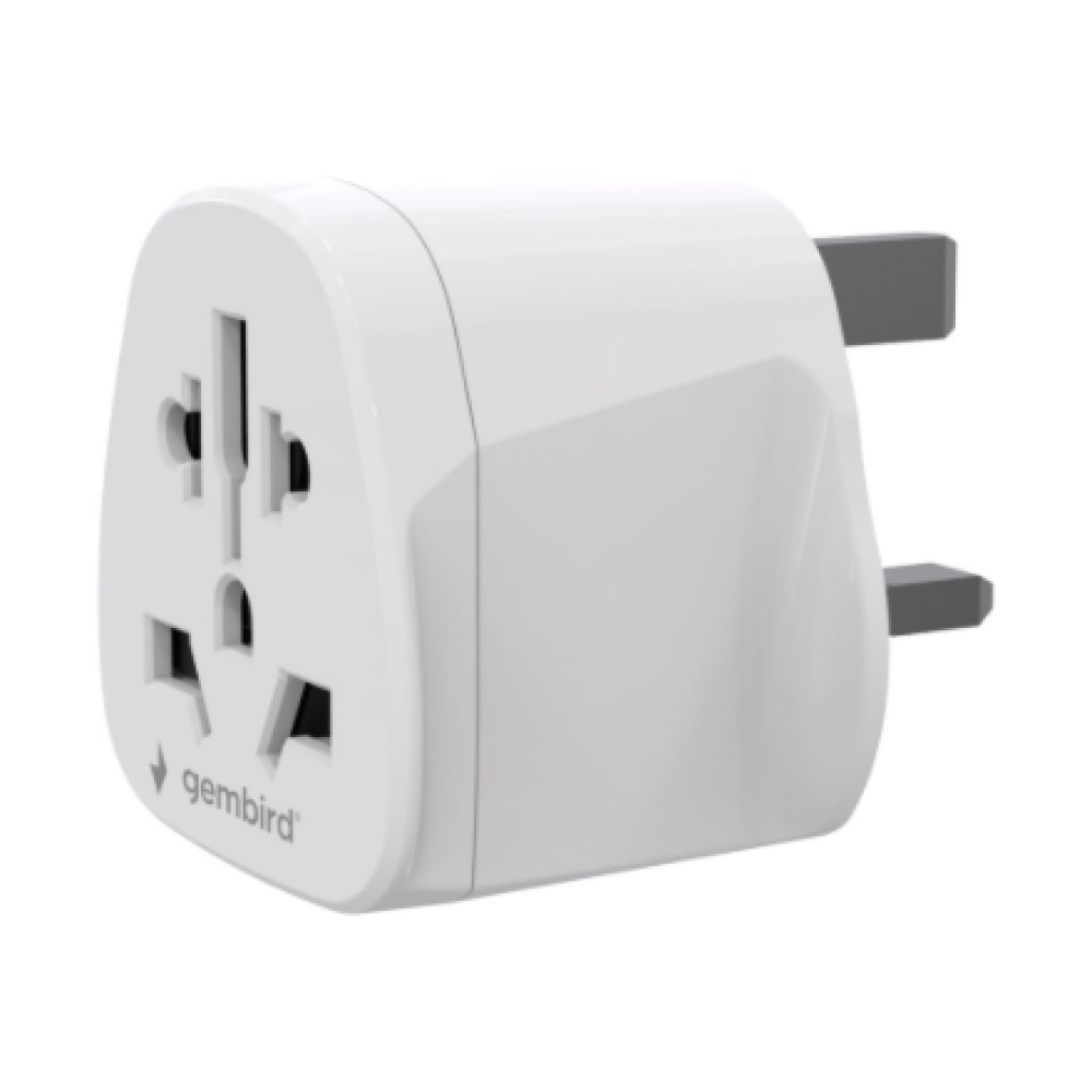 Gembird World to UK power adapter plug, 10 A , A-AC-UKMINTF