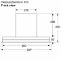 Bosch , Hood , DBB67AM60 Series 6 , Canopy , Energy efficiency class B , Width 59.7 cm , 460 m³/h , Touch control , LED , Black