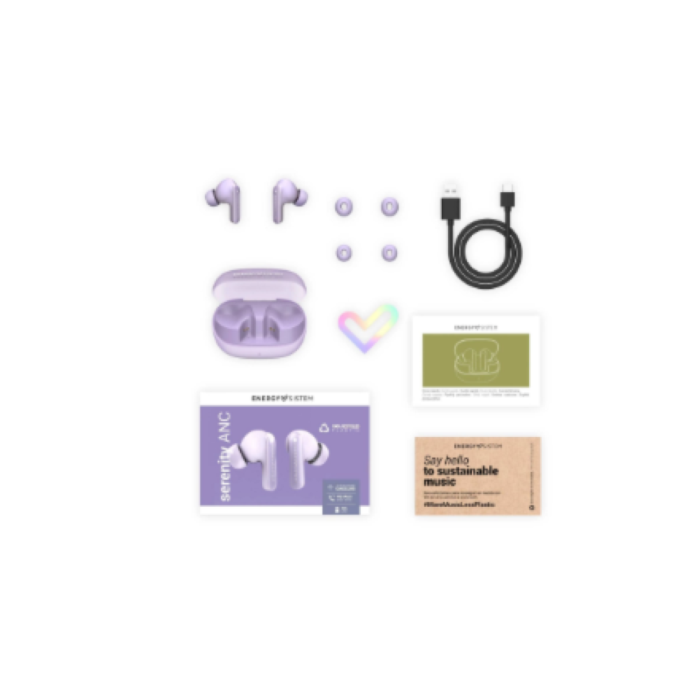 Energy Sistem True Wireless Earphones , Serenity ANC , Built-in microphone , Bluetooth , ANC , Lavender