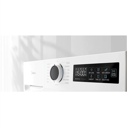 Midea Dryer Machine , MD110H80/W-HR , Energy efficiency class E , Front loading , 8 kg , Heat pump , LED , Depth 60 cm , White