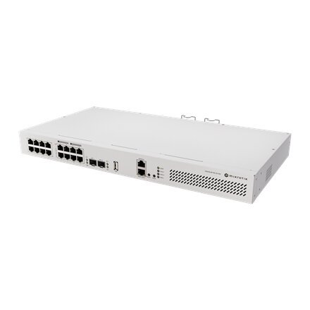 MikroTik , Cloud Router Switch with RouterOS L5, racmount case , CRS418-8P-8G-2S+RM