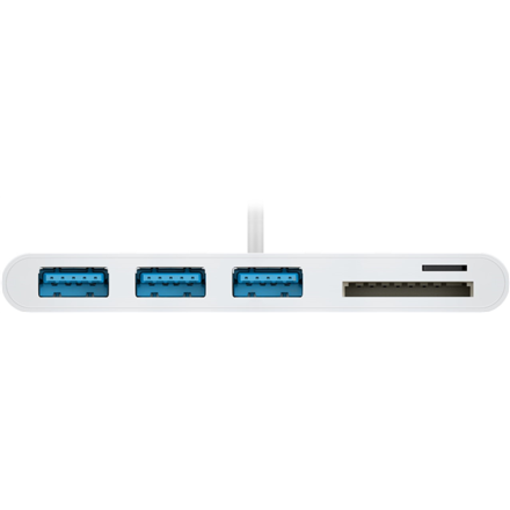 Goobay USB-C Multiport Adapter to 3x USB-A, Cardreader , 62097