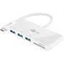 Goobay USB-C Multiport Adapter to 3x USB-A, Cardreader , 62097