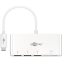 Goobay USB-C Multiport Adapter to 3x USB-A, Cardreader , 62097