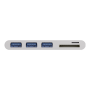 Goobay USB-C Multiport Adapter to 3x USB-A, Cardreader , 62097