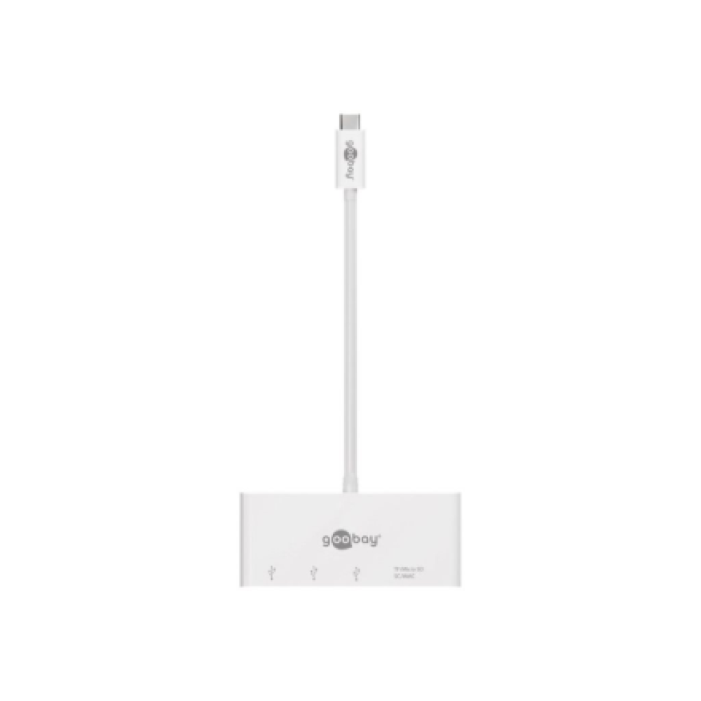 Goobay USB-C Multiport Adapter to 3x USB-A, Cardreader , 62097