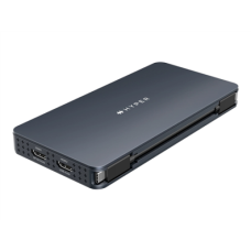 Hyper , HyperDrive Universal Silicon Motion USB-C 10-in1 Dual HDMI Docking Station , Ethernet LAN