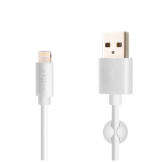 Fixed , Data And Charging Cable With USB/lightning Connectors , White