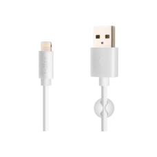 Fixed , Data And Charging Cable With USB/lightning Connectors , White