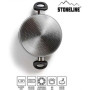Stoneline , Cooking pot , 7451 , 1.5 L , die-cast aluminium , Grey , Lid included