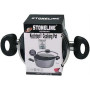 Stoneline , Cooking pot , 7451 , 1.5 L , die-cast aluminium , Grey , Lid included
