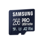 Samsung , MicroSD Card with Card Reader , PRO Ultimate , 256 GB , microSDXC Memory Card , Flash memory class U3, V30, A2