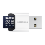 Samsung , MicroSD Card with Card Reader , PRO Ultimate , 256 GB , microSDXC Memory Card , Flash memory class U3, V30, A2