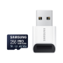 Samsung , MicroSD Card with Card Reader , PRO Ultimate , 256 GB , microSDXC Memory Card , Flash memory class U3, V30, A2