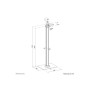 Neomounts Floor stand , Tilt, Rotate , FL15-627BL1 , Maximum weight (capacity) 3 kg , Black