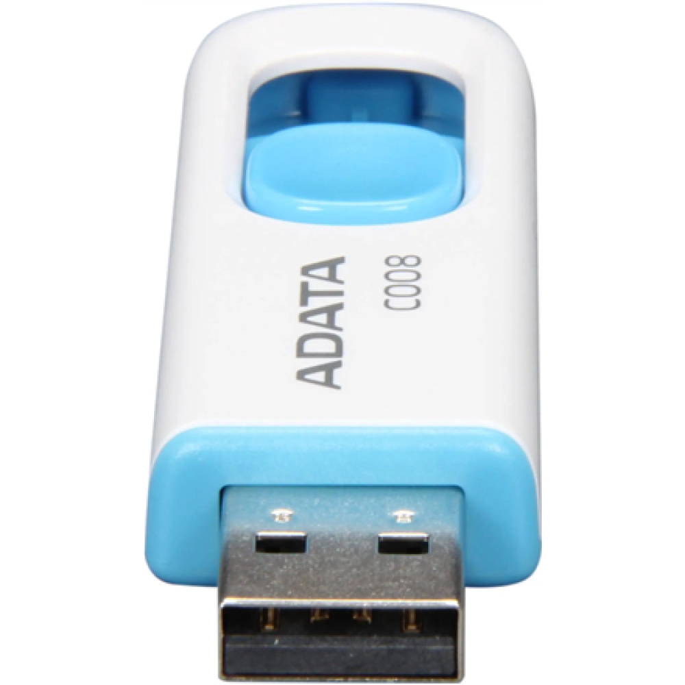 ADATA , C008 , 64 GB , USB Type-A , White/Blue