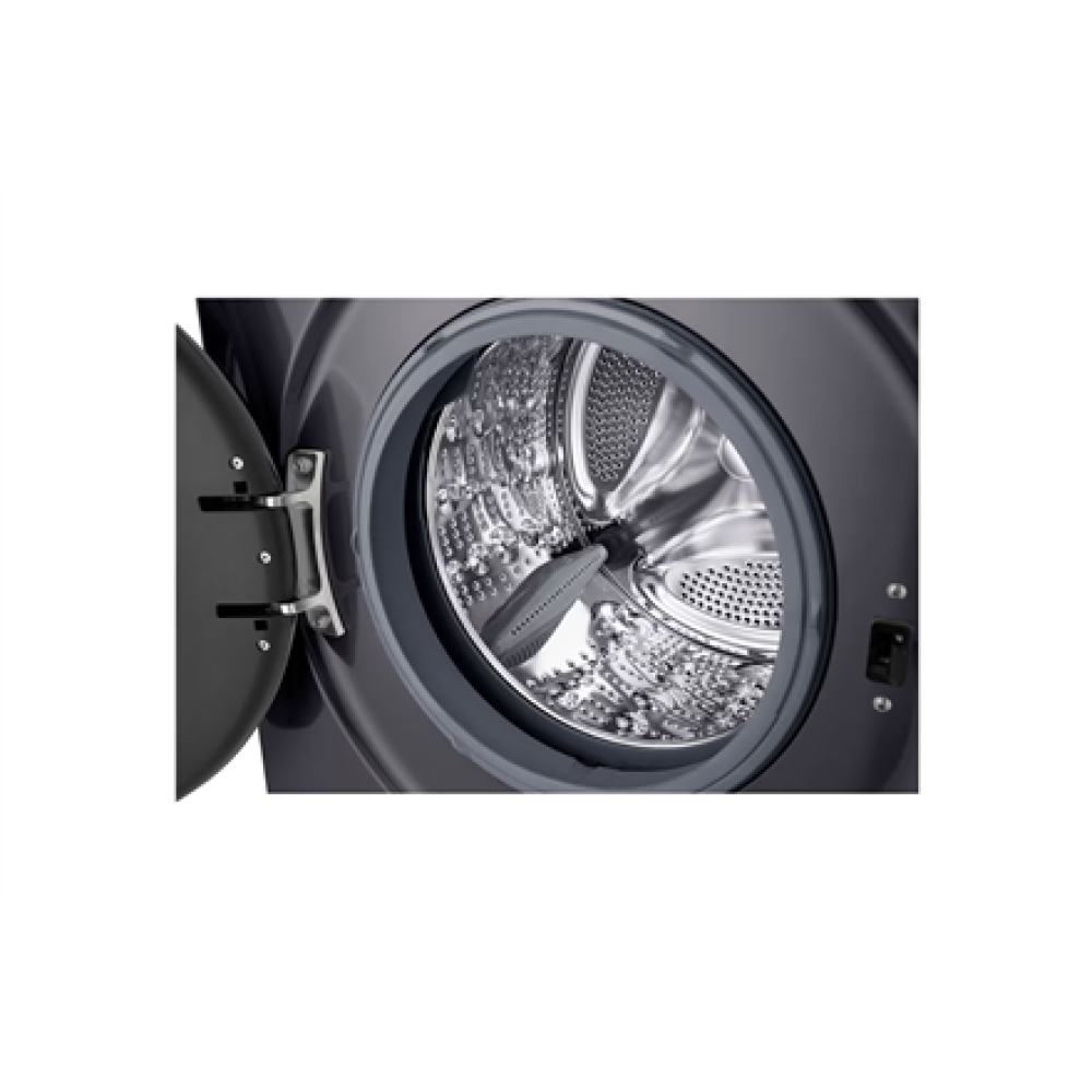LG Washing machine , F4X1009NMB , Energy efficiency class A , Front loading , Washing capacity 9 kg , 1400 RPM , Depth 55 cm , Width 60 cm , Display , LED , Steam function , Direct drive , Wi-Fi , Graphite Black