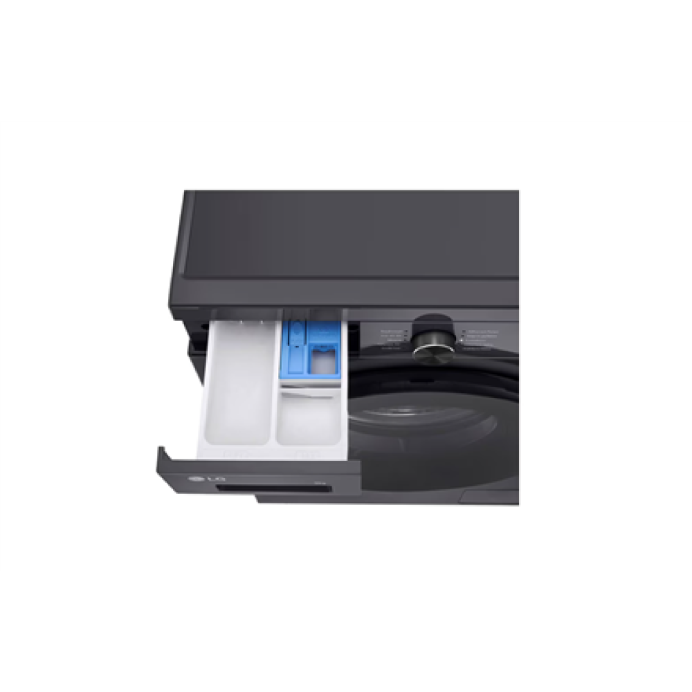 LG Washing machine , F4X1009NMB , Energy efficiency class A , Front loading , Washing capacity 9 kg , 1400 RPM , Depth 55 cm , Width 60 cm , Display , LED , Steam function , Direct drive , Wi-Fi , Graphite Black