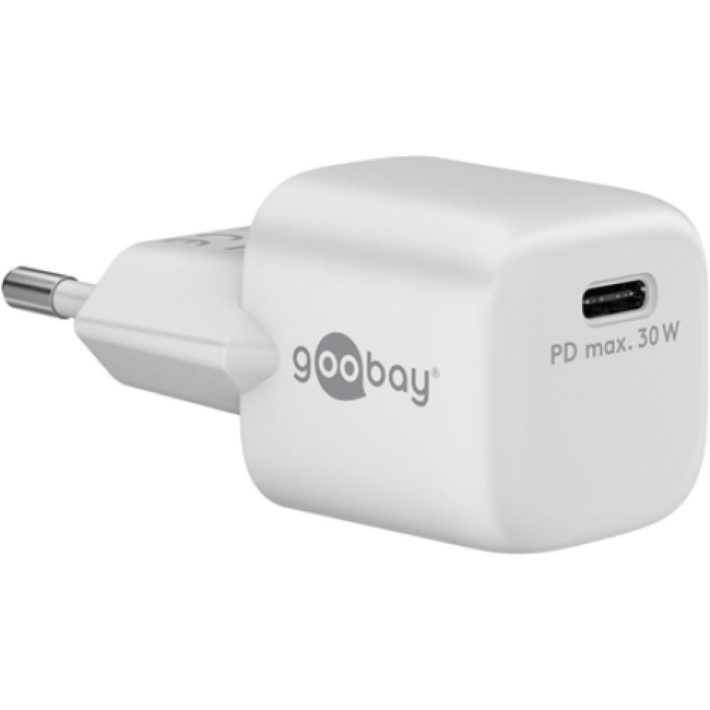 Goobay , USB-C PD GaN Fast Charger Nano (30 W) , 59716 , N/A
