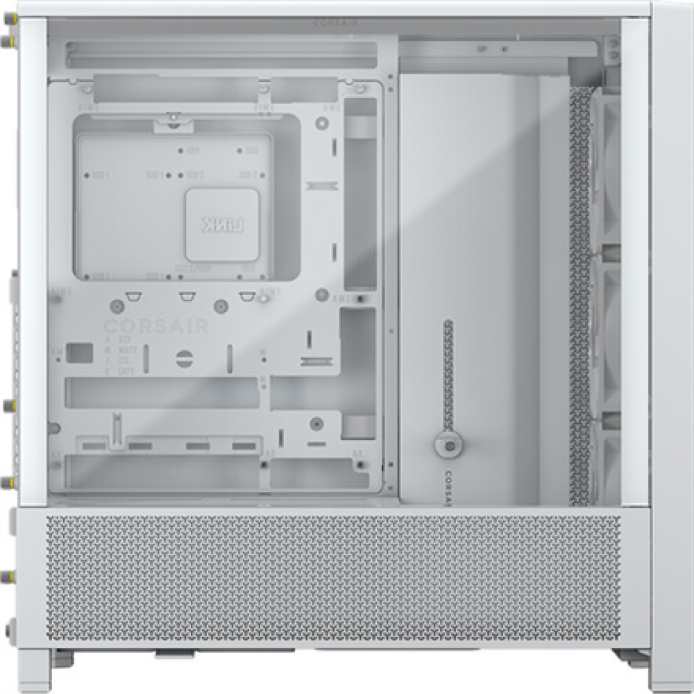 Corsair PC Case , Frame 4000D RS Modular , White , Mid-Tower , Power supply included No