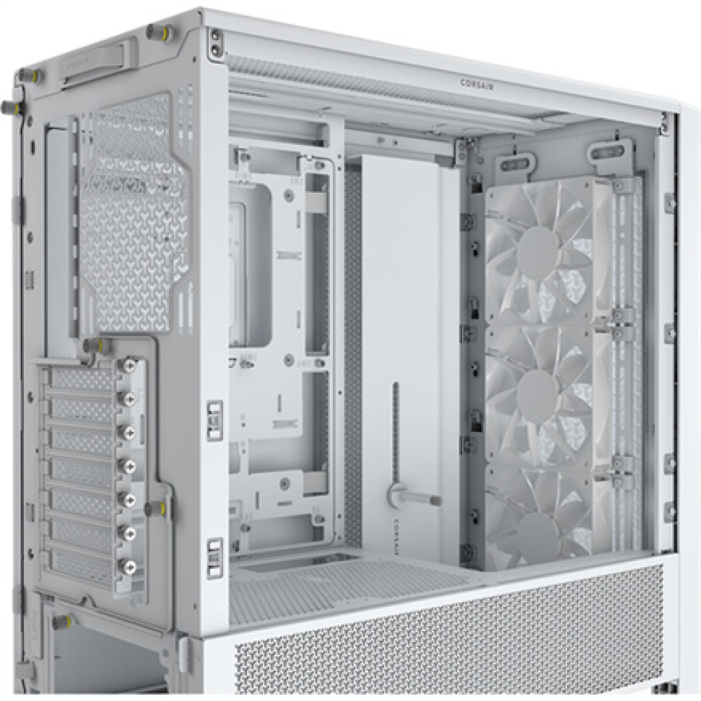 Corsair PC Case , Frame 4000D RS Modular , White , Mid-Tower , Power supply included No