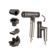 Shark , Hair Dryer System , HD542EU SpeedStyle Pro Flex , 1700 W , Number of temperature settings 3 , Ionic function , Grey , Diffuser nozzle