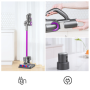 Jimmy , Vacuum cleaner , H8 Pro , Cordless operating , Handstick and Handheld , 500 W , 25.2 V , Operating time (max) 70 min , Purple , Warranty 24 month(s) , Battery warranty 12 month(s)