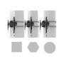 Neomounts Pillar Mount , WL30S-910BL16 , Level adjustment , 40-75 , Maximum weight (capacity) 50 kg , Black