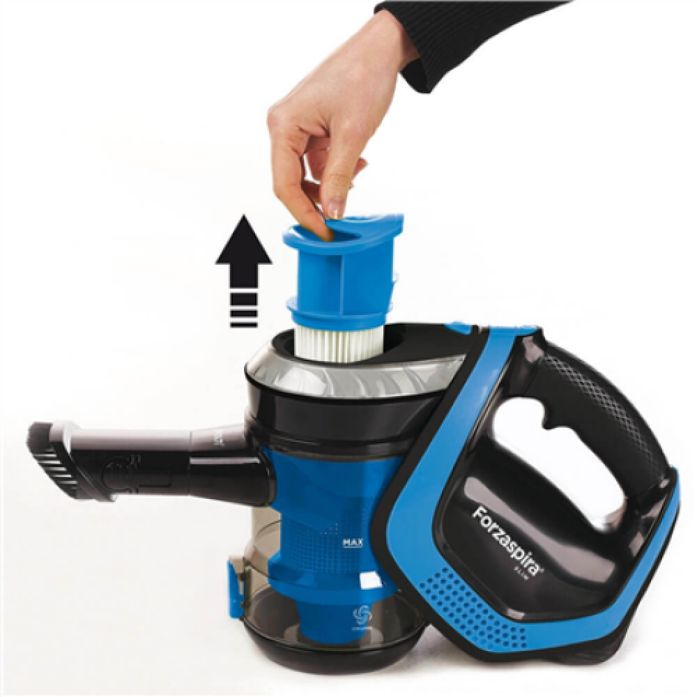 Polti , Vacuum cleaner , PBEU0112 Forzaspira Slim SR100 , Cordless operating , Handstick and Handheld , 21.9 V , Operating time (max) 50 min , Blue