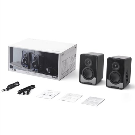 Edifier Speaker System , QR30 , 15W+15 W , Bluetooth , Wireless connection , Black