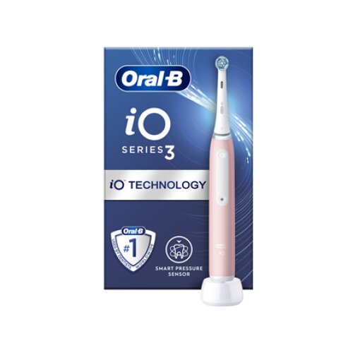 Oral-B , Electric Toothbrush , iO3 Series , Rechargeable , For adults , Number of brush heads included 1 , Number of teeth brushing modes 3 , Blush Pink